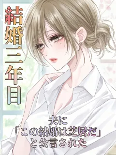 結婚三年目、夫に「この結婚は芝居だ」と公言された